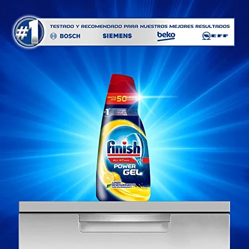 Finish ▫️ Gel All in 1 Max Power para máquina de lavar louça - 210 lavagens - Aroma a limão 6