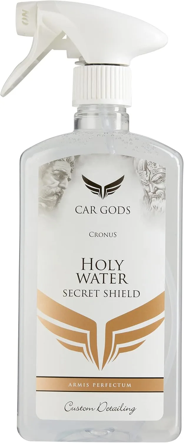 Car Gods ▫️ Deuses do Automóvel Cronus Água Benta Água Benta Escudo Secreto Polimento com revestimento nano-idrófobo, 500 ml
