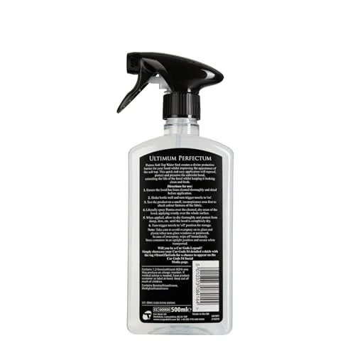 Car Gods ▫️ Soft Top Water Seal 500 ml - Protetor para capotas de lona de carros descapotáveis 2