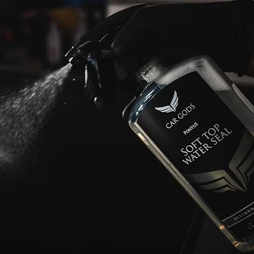 Car Gods ▫️ Soft Top Water Seal 500 ml - Protetor para capotas de lona de carros descapotáveis 4