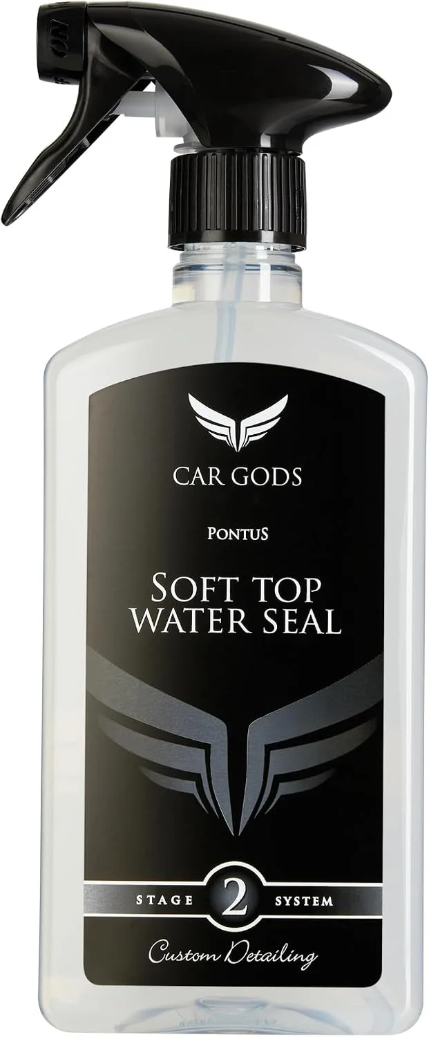 Car Gods ▫️ Soft Top Water Seal 500 ml - Protetor para capotas de lona de carros descapotáveis