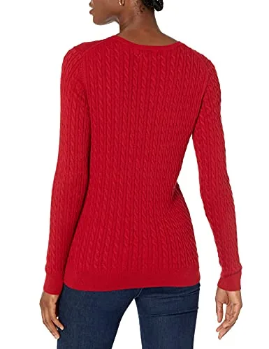 Amazon Essentials ▫️ Camisola Leve de Manga Comprida em Malha Trançada para Mulher 3