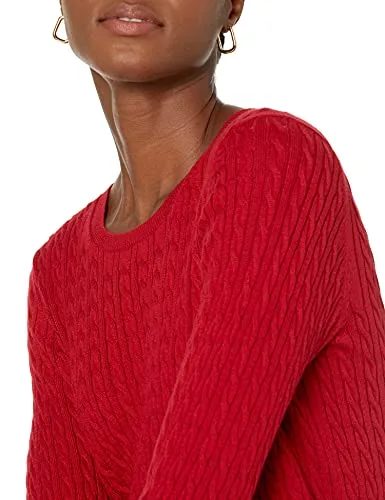 Amazon Essentials ▫️ Camisola Leve de Manga Comprida em Malha Trançada para Mulher 4