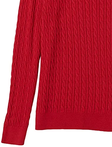 Amazon Essentials ▫️ Camisola Leve de Manga Comprida em Malha Trançada para Mulher 6