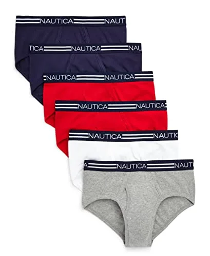 Nautica ▫️ Cuecas clássicas de algodão para homem, em embalagem múltipla 3