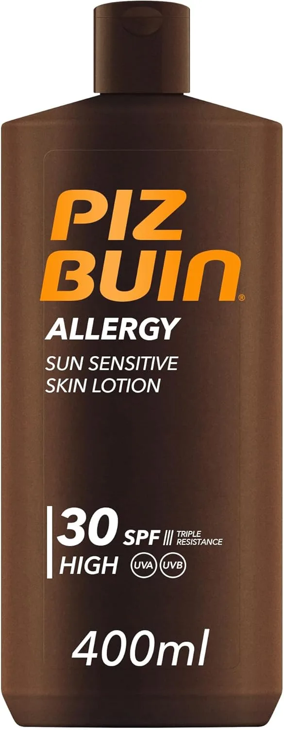 Piz Buin ▫️ Allergy Protector Solar Corporal FPS 30, Proteção Elevada para peles sensíveis, Loção corporal, Proteção UVA/UVB, Absorção rápida, 400 ml