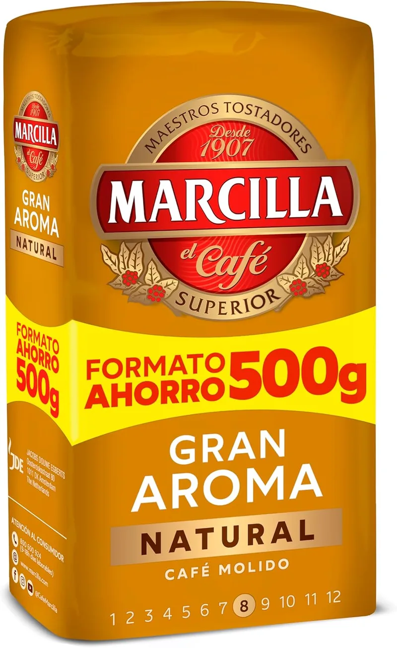 Marcilla ▫️ Café Moído Gran Aroma | Natural | 500 g