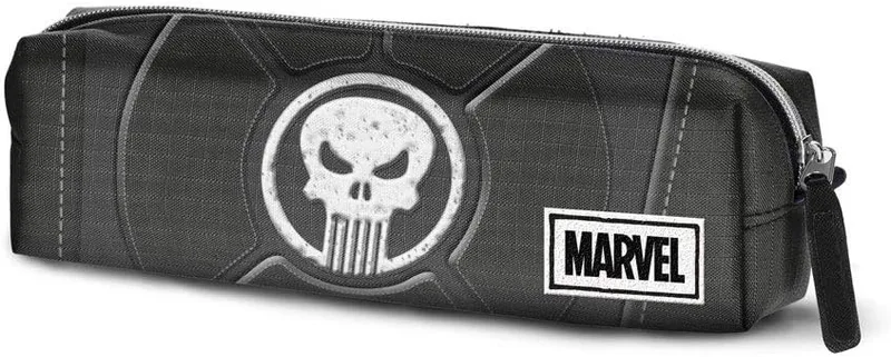 KARACTERMANIA ▫️ Marvel Punisher Punisher - Estojo Quadrado HS para Tudo, Preto, 21 x 7 cm