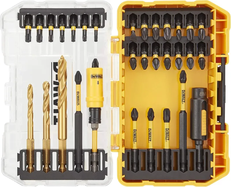 DEWALT ▫️ DT70741T-QZ - Conjunto de 32 peças para berbequins elétricos - Brocas e pontas de berbequim FLEXTORQ