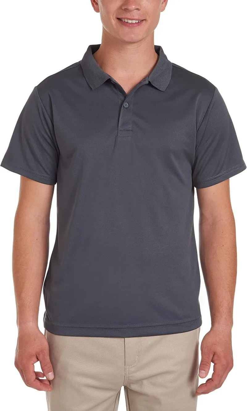Nautica ▫️ Camisa Polo de manga curta, modelo Uniform Performance, para homem (pacote de 1)