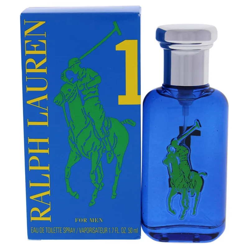 RALPH LAUREN FRAGRANCES ▫️ Ralph Lauren Big Pony Blue Eau de Toilette, fragrância sensual, cítrica, fresca e masculina, com notas amadeiradas e frutadas, duração prolongada, perfume de luxo para homem, 50 ml.