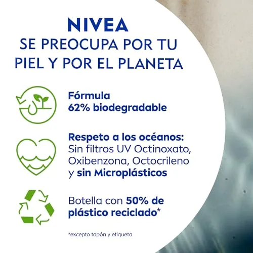 NIVEA ▫️ SUN Sensitive Proteção Imediata Antialérgica Solar Leite Solar FPS 50+ (1 x 200 ml), protetor solar não oleoso para pele sensível, creme solar resistente à água 5