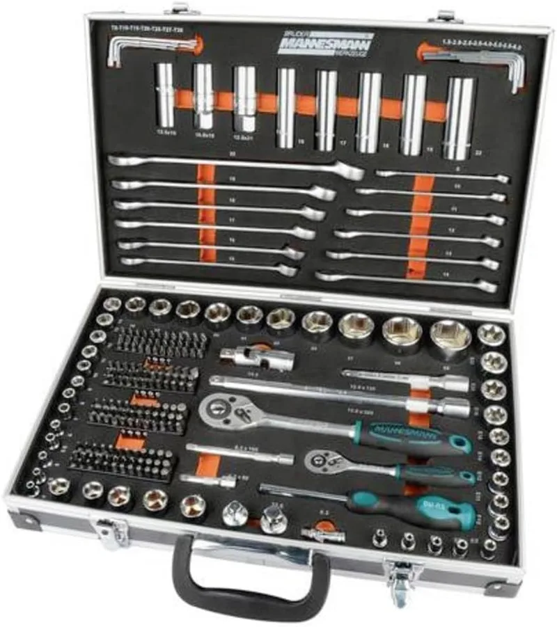 Mannesmann ▫️ Conjunto de chaves de soquete Brüder Tools M98432, 232 peças