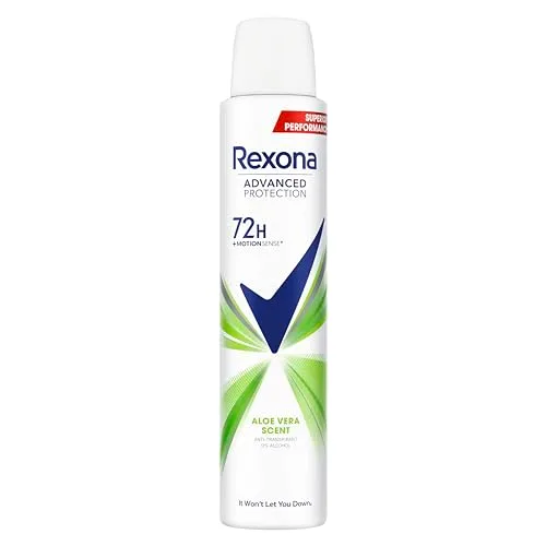 Rexona ▫️ Advanced Protection Desodorizante antitranspirante em aerossol para mulher ALOE VERA 72h 200 ml, embalagem de 6 unidades 2