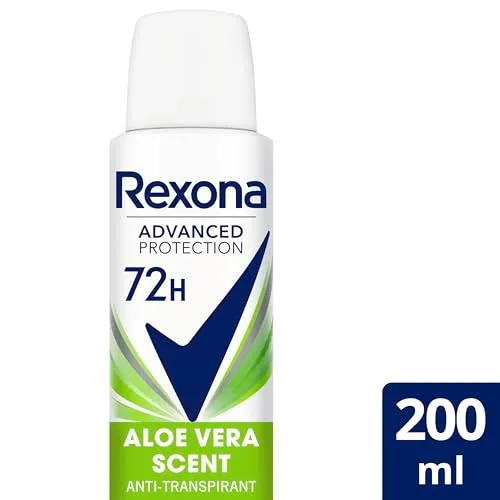 Rexona ▫️ Advanced Protection Desodorizante antitranspirante em aerossol para mulher ALOE VERA 72h 200 ml, embalagem de 6 unidades 4