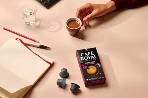 Café Royal ▫️ Ristretto - Cápsulas para máquina de café Nespresso (100 unidades, intensidade 9/10, com certificação UTZ, em alumínio) 7