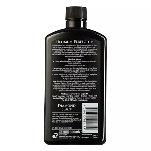 Car Gods ▫️ Iris, Renovador de pintura preta, 500 ml 2