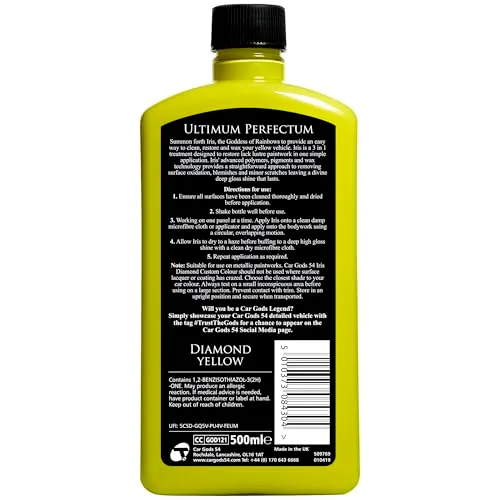 Car Gods ▫️ Iris Diamond, Tinta Personalizada, Amarela, 500 ml 2