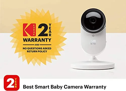 KODAK ▫️ Cherish C120 - Câmara para bebés com aplicação móvel de alta resolução, com possibilidade de zoom à distância e áudio bidirecional 2