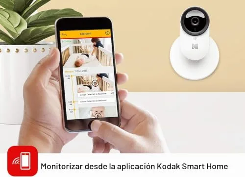 KODAK ▫️ Cherish C120 - Câmara para bebés com aplicação móvel de alta resolução, com possibilidade de zoom à distância e áudio bidirecional 3
