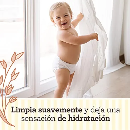 Aveeno Baby ▫️ Daily Care Wipes (1 x 72 unidades), toalhitas húmidas suaves para bebés e crianças, toalhitas para bebés com extrato de aveia e aloé vera, sem perfume, sulfatos nem álcool 2