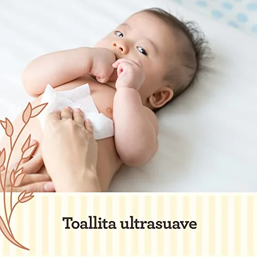Aveeno Baby ▫️ Daily Care Wipes (1 x 72 unidades), toalhitas húmidas suaves para bebés e crianças, toalhitas para bebés com extrato de aveia e aloé vera, sem perfume, sulfatos nem álcool 6