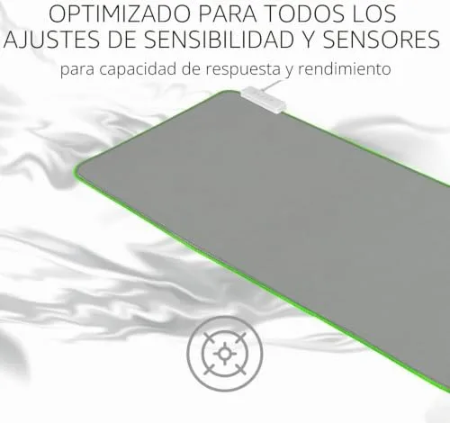 Razer ▫️ Goliathus Extended Chroma - Tapete para rato (compatível com o Synapse 3, base de borracha antiderrapante, suporte para cabos, 255 x 355 x 3 mm) Mercury 5