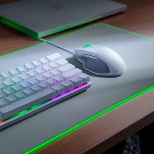 Razer ▫️ Goliathus Extended Chroma - Tapete para rato (compatível com o Synapse 3, base de borracha antiderrapante, suporte para cabos, 255 x 355 x 3 mm) Mercury 6