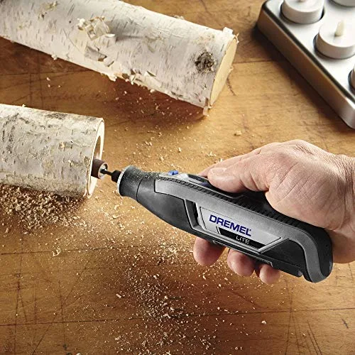 Dremel ▫️ Lite 7760 - Multiferramenta sem fios, bateria de lítio de 3,6 V, Kit com 15 acessórios, carregador USB, velocidade de 8 000 a 25 000 RPM para esculpir, gravar, esmerilar, limpar, polir, afiar e lixar 6