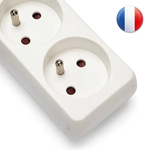 Velamp ▫️ MULTIP-FR-I-3 - Extensão com 3 tomadas de 10/16 A + interruptor, 3 G1 mm² 4