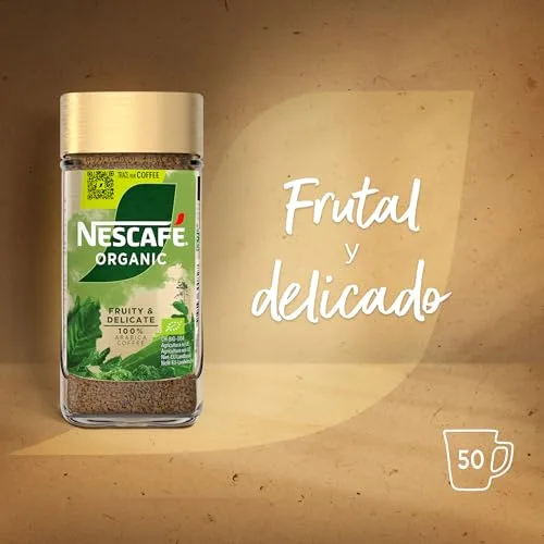 Nescafe ▫️ NESCAFÉ GOLD ORGANIC: aroma e sabor, café solúvel 100% arábica, certificado pela Fairtrade, frasco de vidro, 100 g 4
