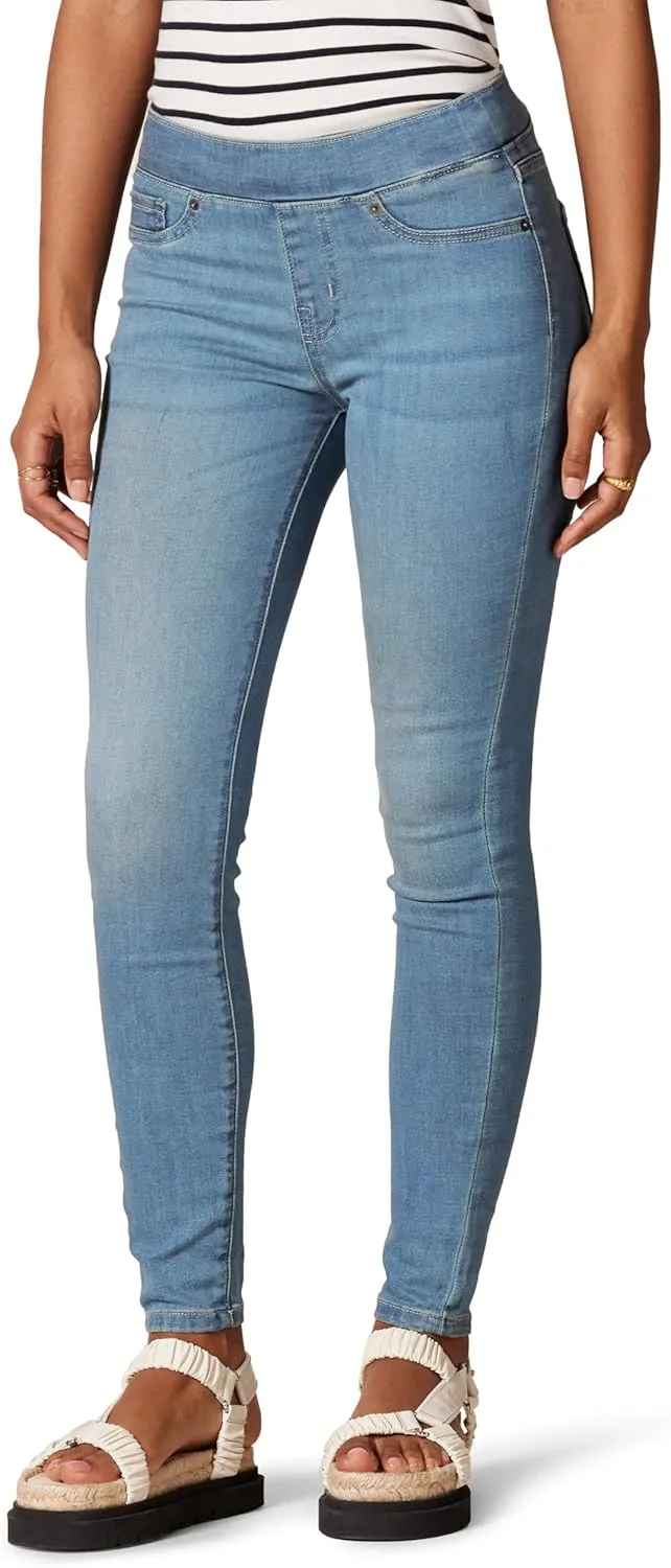 Amazon Essentials ▫️ Jeggings elásticos de cintura média para mulher - Cores em tom sobre tom