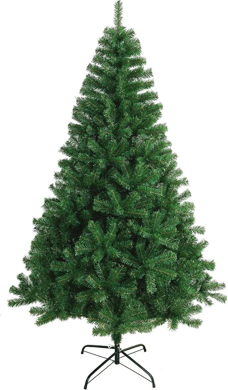 SOLAGUA NAVIDAD ▫️ SOLAGUA Árvore de Natal Artificial Extra Preenchida, Árvores com Folhas de Espumilão de 150 cm a 300 cm de Primeira Qualidade, Super Natural com Suporte Metálico. (Verde, 180 cm, 617 pontas)