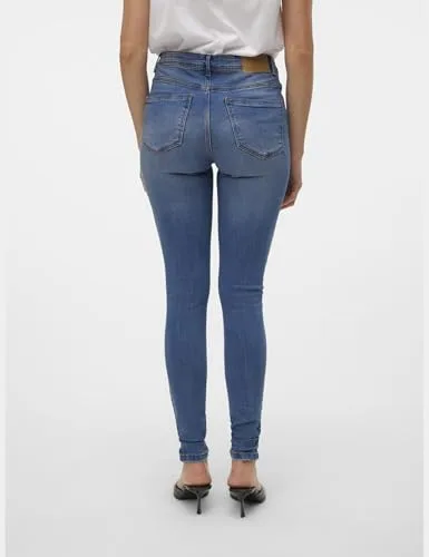 VERO MODA ▫️ Vmtanya Mr S Piping Jeans Vi349 Ga Noos - Calças de ganga skinny para mulher 5
