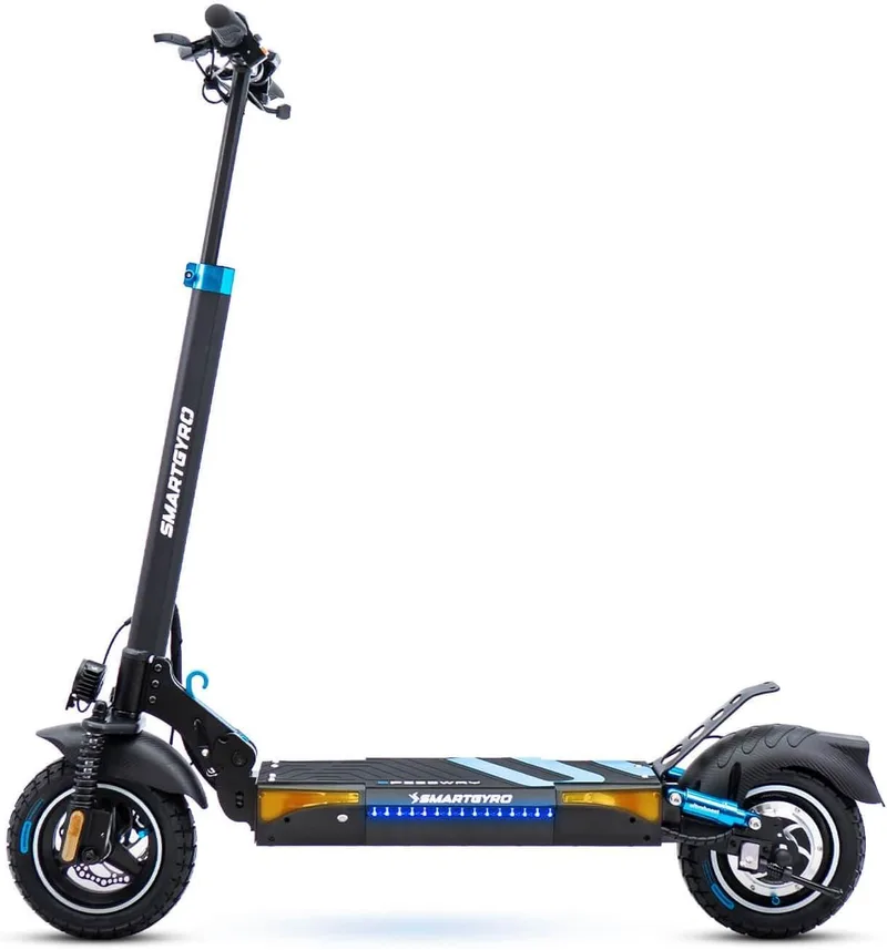 SMARTGYRO ▫️ Speedway - Scooter Eléctrica para Adultos com Motor de 500W 48V, Bateria de 12.500 mAh, Suspensão Dupla Reforçada, Travões de Disco, 4 Sinais de Mudança de Direção, Scooter, 3 Modos de Condução