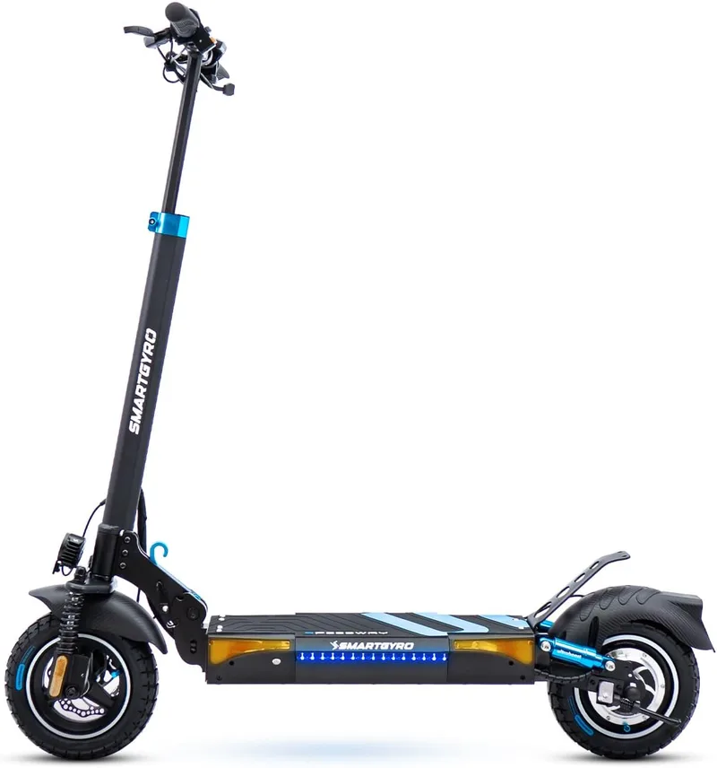 SMARTGYRO ▫️ Speedway - Patinete elétrico para adultos com motor de 500 W e 48 V, bateria de 12 500 mAh, suspensão dupla reforçada, travões de disco, 4 piscas, scooter, 3 modos de condução