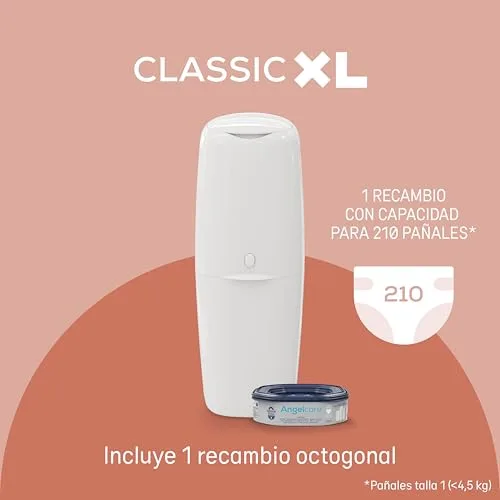 Angelcare ▫️ Classic XL - Cesto para fraldas com recarga para 1 mês 2