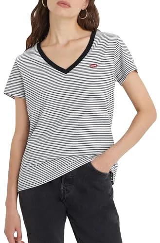 Levi's ▫️ Camisola com decote em V para mulher, logótipo Chesthit 4