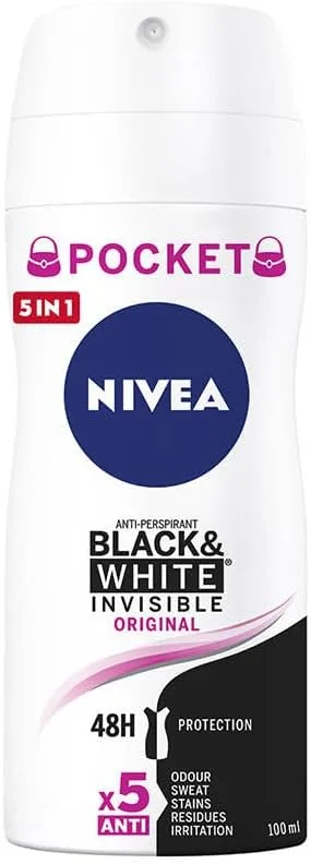 NIVEA ▫️ Spray Invisible para Preto e Branco Original de Bolso