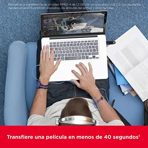 SANDISK ▫️ Pen USB Ultra de 32 GB, USB 3.0, velocidade de leitura até 130 MB/s - Conjunto de duas unidades, Vermelho/Azul 4