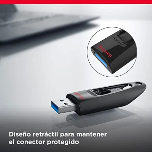 SANDISK ▫️ Pen USB Ultra de 32 GB, USB 3.0, velocidade de leitura até 130 MB/s - Conjunto de duas unidades, Vermelho/Azul 6
