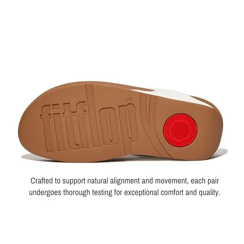 Fitflop ▫️ Lulu Leather Toepost, Sandálias com Plataforma para Mulher, Preto, 36 EU 3