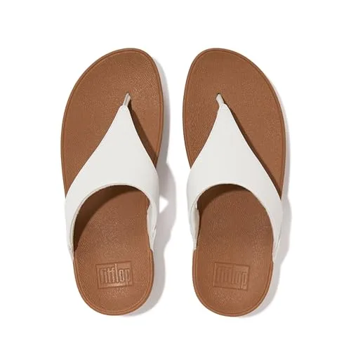 Fitflop ▫️ Lulu Leather Toepost, Sandálias com Plataforma para Mulher, Preto, 36 EU 5