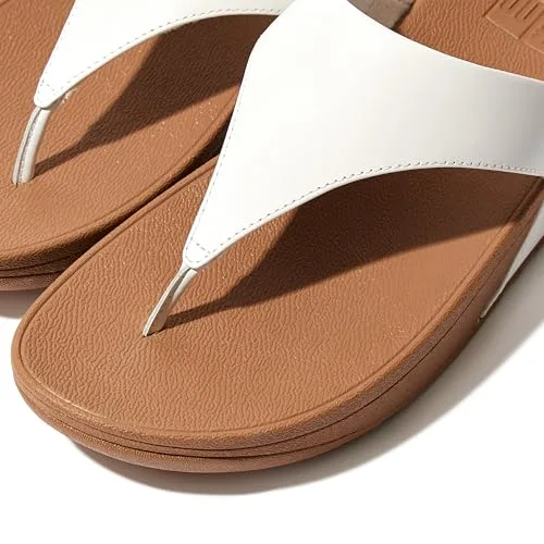 Fitflop ▫️ Lulu Leather Toepost, Sandálias com Plataforma para Mulher, Preto, 36 EU 7