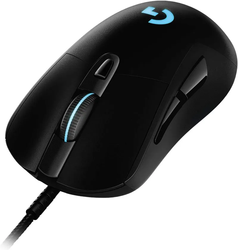 Logitech G ▫️ 403 Hero 25K, rato para jogos, Captor Hero 25K, 25 600 dpi, pesos ajustáveis, 6 botões programáveis, memória integrada, compatível com PC/Mac - Preto