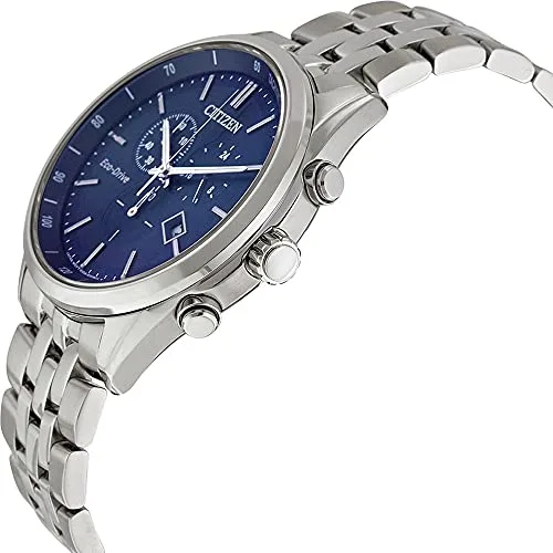 Citizen ▫️ Relógio cronógrafo Eco-Drive para homem com bracelete em aço inoxidável 4