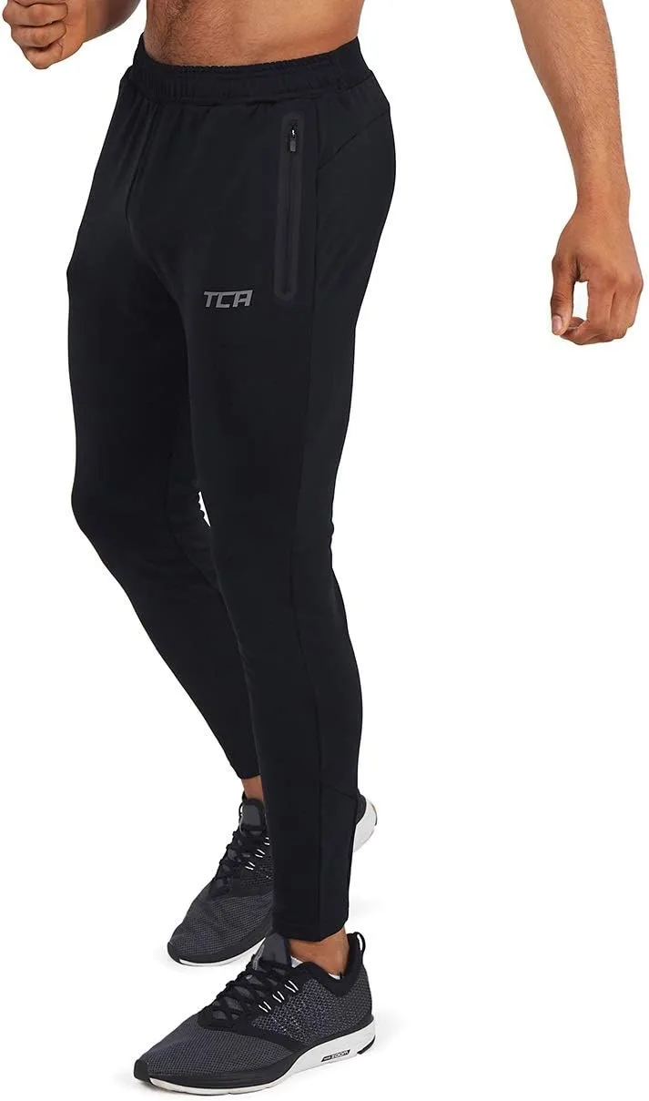 TCA ▫️ Calças Rapid com bolsos com fecho para homem - Calças de fato de treino Pistero