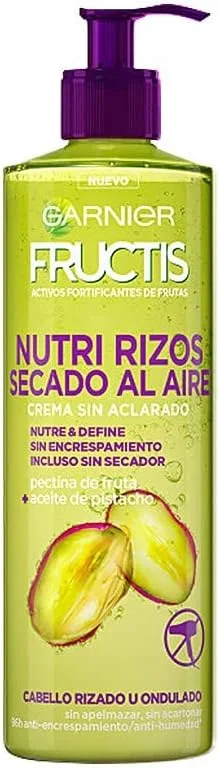 Garnier ▫️ Fructis - Nutri Curls Creme de secagem ao ar para cabelos ondulados ou encaracolados - 400 ml