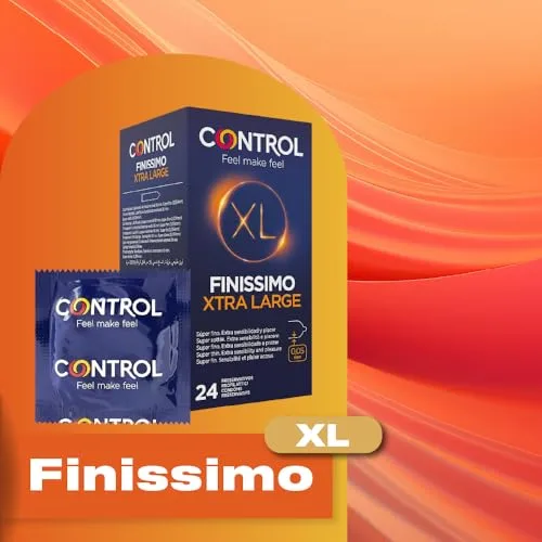 CONTROL ▫️ Finissimo XL Preservativos Superfinos 0,05 mm Tamanho XL de Látex Natural - 24 Preservativos 2