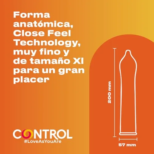 CONTROL ▫️ Finissimo XL Preservativos Superfinos 0,05 mm Tamanho XL de Látex Natural - 24 Preservativos 3